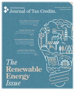 October 2024 Journal of Tax Credits